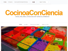 Tablet Screenshot of cocinoaconciencia.com